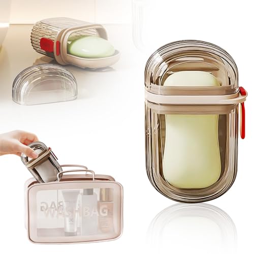 Travel Soap Case,2024 New Portable Soap Container with Lid,Travel Soap Container for Traveling Leak Proof,Portable Bar Soap Case for Shower Bath Bathroom Household Supplies (Soap Case) - color: Soap Case