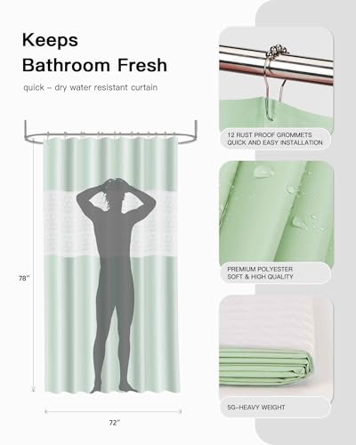 IMAVO Bathroom Accessories Set, Non-Slip Absorbent Pink Bathroom Rugs and Waterproof Shower Curtain with Hooks,Complete Bathroom Set for Bathroom Décor - color: Green, size: 24 Pcs Complete Set+Bath Rugs
