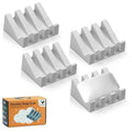 Self Draining Soap Dish Holder,Silicone Soap Dish,for Bathroom,Kitchen, Sponges，Can Extend Soap Life，Keep Soap Bars Dry and Easy Cleaning (Light Grey,4-Pack) - color: Light Grey,4-pack