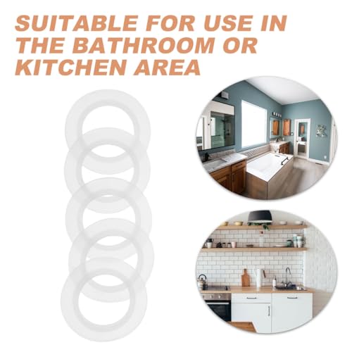 10Pcs Silicone Bathtub Drain Plug Gaskets Universal Sink Seal Rings Basin Washer Leakproof Bathroom Plumbing Accessories 1.49In