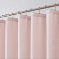 OWENIE Blush Waffle Weave Fabric Shower Curtain, Textured Heavy Cloth Shower Curtains for Bathroom, Water Repellent Soft Hotel Spa Luxury Elegant Bath Curtain, Machine Washable, Blush, 72x78 Inch - color: Blush, size: 72"W x 78"L (Pack of 1)