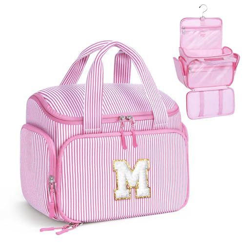 YOOLIFE Birthday Gifts for Girls Daughter Sister Toiletry Bags, Pink (M) | Hanging Travel Toiletry Bags for Women Teen Girl, Toiletries Pouch for Girl, Personalized Gift for Daughter Sister - color: Pink, style: M