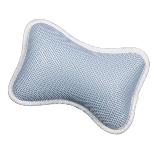 SUPVOX Bathtub Pillow with Non-Slip Suction Cups for Neck and Shoulder Support Fits Standard Oval and Straight Bathtubs Spa and Home Bath Cushion 11.41X7.08X2.95 Inches