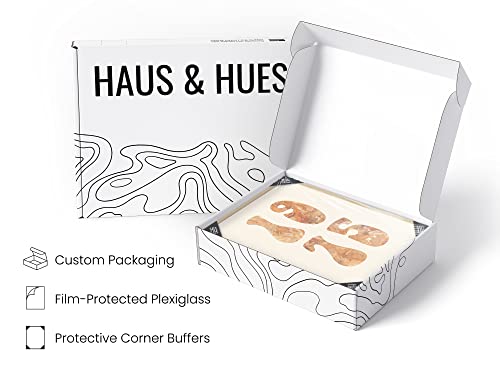 HAUS AND HUES Pink Wall Art -Set of 3 Preppy Pictures, 70s Room Decor, Modern Orange Funky Aesthetic Posters, Retro Art Prints (Beige Frame, 12x16) - color: Pink 70s, size: 12"L x 16"W, style: Beige Framed