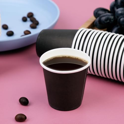 3oz Bathroom Cups, 300 Pack Mouthwash Cups, Black Small Paper Cups | 3 oz Bathroom Cups, Disposable Bathroom Cups, Paper Espresso Cups for Bathroom, Birthday Party, Picnic and BBQ - color: Black, size: 300 Count