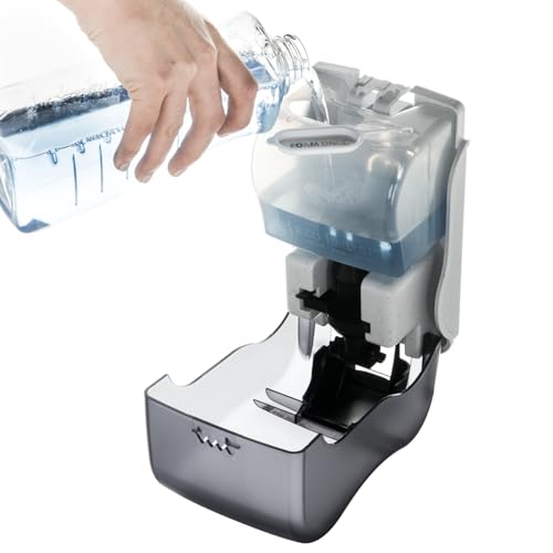San Jamar Rely Soap Dispenser – 900ml Wall Mounted Manual Liquid Dispenser with Efficient Pump for Home and Commercial Use, Black Pearl