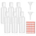 6 Pack Travel Bottles for Toiletries, 3.4 oz Travel Bottles TSA Approved Leakproof Plastic Empty Bottles, Toiletry Containers with Labels for Shampoo Conditioner Lotion Travel Essentials Accessories