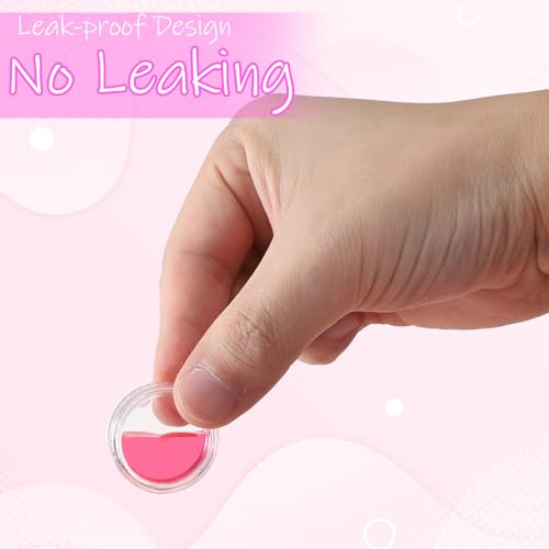 10 Pcs 2g Makeup Travel Containers with Lids & 5 Pcs Mini Spatulas, Empty Cosmetic Sample Jars Small Refillable Leak Proof Plastic Bottles for Lip Balm Creams Lotion Lip Scrub Foundation - size: 2 ml