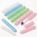 8 Pack Travel Toothbrush Case, Portable Toothbrush Travel Case with Ventilation Hole for Business Trip, Camping, Home(Blue,Pink,Green,White) - color: Blue,Pink,Green,White