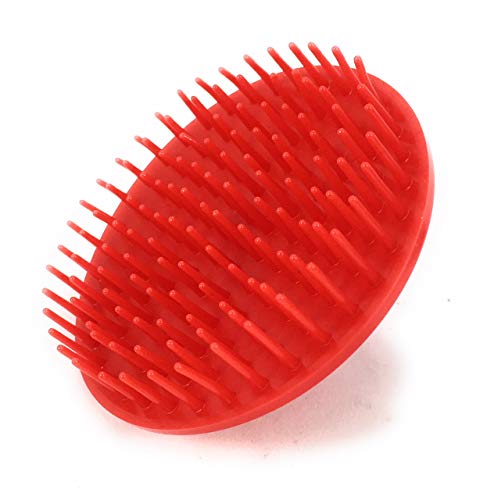G.B.S Shampoo Scalp Massage Brush, Grooming Travel Effortless Glide Fine Tooth Durable Material, Pack of 6, Red - color: 6red