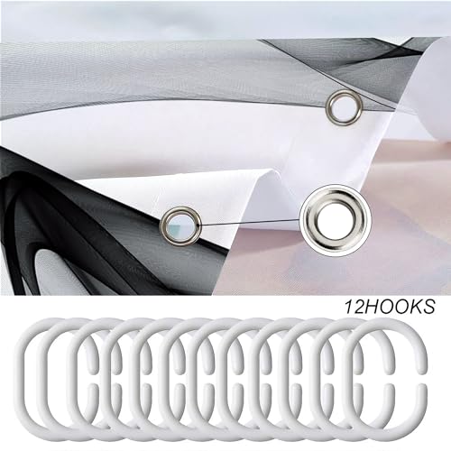 Miyotaa Black White Gray Shower Curtain Set 60Wx71H Inches Abstract Modern Contemporary Art Waves 3D Polyester Waterproof Bathroom Curtain with 12 Hooks - color: Black White Gray Waves, size: 60"W x 71"L (Pack of 1)