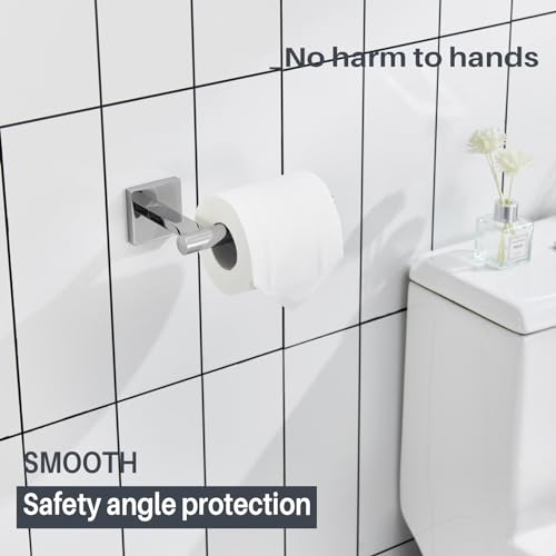 KOKOSIRI Toilet Paper Holder for Bathroom Toilet Roll Holder Hold Mega Rolls Wall Mounted, Polished Chrome Stainless Steel B2008CH - color: Polished Chrome, size: Vertical