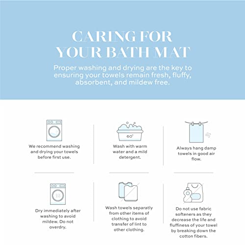 White Classic Luxury Bath Mat Floor Towel Set - Absorbent Cotton Hotel Spa Shower/Bathtub Mats [Not a Bathroom Rug] 22"x34" | 2 Pack | Beige - color: 08: Beige