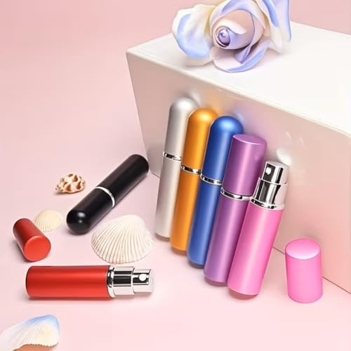 4 Pcs Refillable Perfume Atomizer, Travel Perfume Bottle Refillable and Leak-Proof, Portable Empty Cologne Atomizer, Mini Refillable Perfume Bottle for Pocket, Easy to Refill Decant Sprayer (10 ml) - size: 10 ml