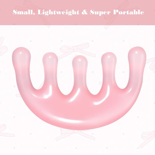 2 Pcs Resin Massage Comb Scalp Massage Tool for Scalp Care Muscle Relaxation Gua Sha Meridian Massage-Tool for Head and Neck