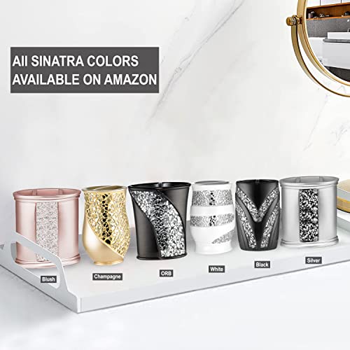 Zahari Home Sinatra Bath Tooth Brush Holder Modern Tooth Brush and Toothpaste Holder, Black - color: Black, size: 4.25" x 3" x 3" Tooth Brush Holder