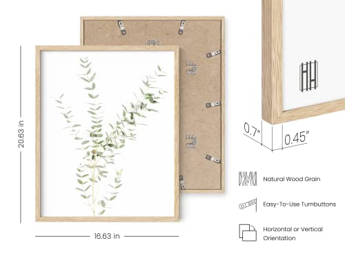 HAUS AND HUES Botanical Plant Wall Art Prints - Set of 4 Plant Wall Decor Prints, Floral Kitchen, Flower Leaves Wall Art, Boho Leaf Eucalyptus Wall Decor, Green Botanical Poster (Beige Frame, 16x20) - color: Eucalyptus Leaves, size: 16x20, style: Beige Fr