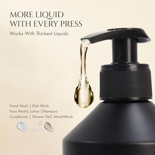 Modern Black Kitchen Soap Dispenser Set with Tray, Lotion Dishwashing Liquid Detergent Hand and Dish Soap Dispenser Set, Dual Refillable Pump Bottles for Kitchen and Bathroom Countertop Farmhouse - color: Sophisticated Black