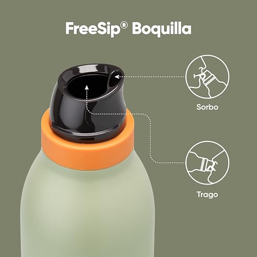 Owala FreeSip Twist Insulated Stainless Steel Water Bottle with Straw for Sports and Travel, BPA-Free, 24-oz, Blue/Green (Camo Cool) - color: Camo Cool, size: 24 Ounces