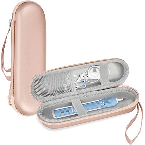 ProCase Travel Case for Oral-B/Oral-B Pro Smartseries/IO Serie Sonicare ProtectiveClean Electric Toothbrush, Hard EVA Case Cover Storage Bag Holder with Mesh Pocket for Accessories -Rosegold - color: Rosegold