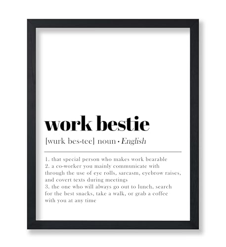 Poster Master Definition of Work Bestie Print - Typography Poster - Dictionary Art - Minimal Gift for Boss & Colleague - Funny Decor for Office, Workplace or Dorm - 8x10 UNFRAMED Wall Art - color: Style11, size: 8"L x 10"W