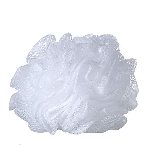 Bath Sponge Loofah Shower Pouf White Mesh Shower Puff Pack of 6 (35g/pcs)