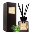 White Musk Cedar Reed Diffuser Freshen Up Your Living Space Transform Your Home with Natural Fragrance Room Scent Diffuser with 5 Diffuser Sticks 7.04 oz - Black