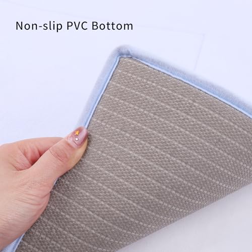 Soft Hallway Runner Rug,Washable Floor Rugs, Non Slip Memory Foam Rug,Super Water Absorption, Suitable for Bathroom Mat, Entrance,Kitchen, Living Room Decor(2x5ft Sky Blue) - color: New Sky Blue, size: 2' x 5' (Rectangular)