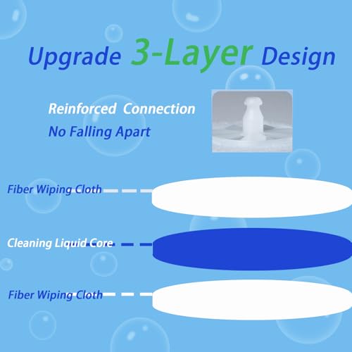 40 Count Toilet Brush Refills Fits Clorox, 3X Cleaning Exclusive Upgrade Formula Disposable Toilet Bowl Refills, No Falling Apart, Fits Most Brand T-oilet Brushes Cleaning Systeam - size: 1 Count (Pack of 40)