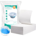 Oumee 120 Count Absorbent Commode Pads for Bedside Commode Bucket, Commode Liners Pads with Absorbent Gel, Potty Liner Pads for Adults Portable Toilet Bags Bedpans - size: 120