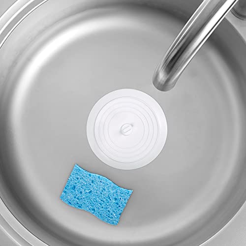 HIC Kitchen Silicone Drain Stoppers, for Kitchen, Bathroom, Laundry Room, Workshop, and Garbage Disposals, Set of 1 - style: Drain Stoppers, Set of 2