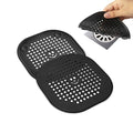 2 Pack Drain Cover Hair Catcher Silicone Drain Protector Hair Stopper for Shower Kitchen Bathroom Bathtub Black - color: Black