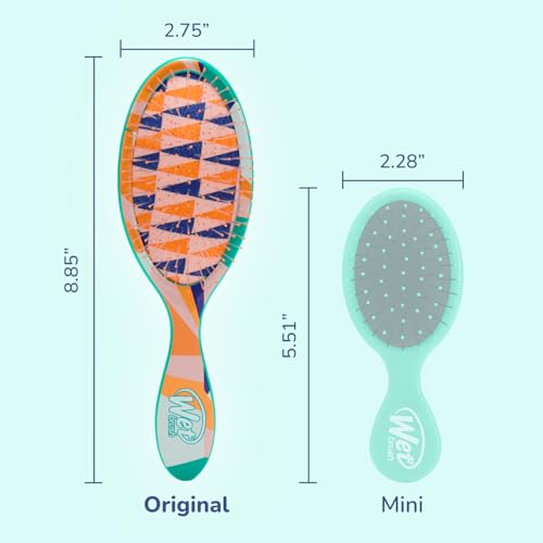 Wet Brush Original Detangler Hair Brush, Flag Up (Artful Ace) - Ultra-Soft IntelliFlex Bristles - Detangling Brush Glides Through Tangles For All Hair Types (Wet Dry & Damaged Hair) - Women & Men - color: Flag Up, size: 1 Count (Pack of 1)