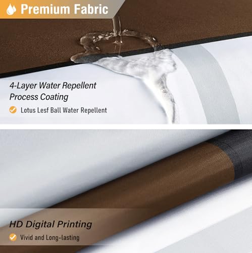BTTN Stall Fabric Shower Curtain, 60x72 Inches Geometric Cloth Shower Curtain Set with 10 Plastic Hooks, Narrow Abstract Modern Neutral Water-Repellent Polyester Shower Curtains for Bathroom - Brown - color: Brown, size: 60"W x 72"L (Pack of 1)