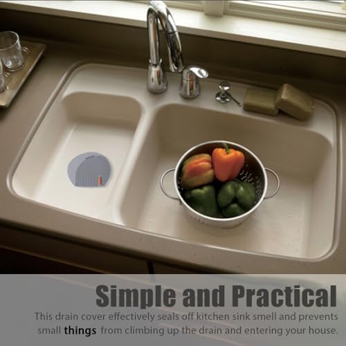 2PCS Silicone Drain Cover - 6.1''*5.5'' Bathtub Drain Stopper Bathroom Bath Tub Drain Hair Stopper, Bathtub Drain Plug, Universal Flat Suction Shower Bathtub Drain Cover, Kitchen, Laundry Accessories