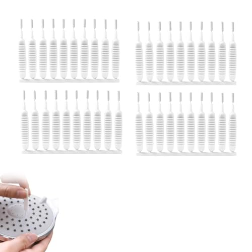 Shower Head Cleaning Brush for Small Hole, 2026 Upgrade Gap Hole Anti-Clogging Cleaning Brush, Multifunctional Shower Head Cleaning Brushes for Household Bathroom (40 Pcak) - color: 40 Pcak
