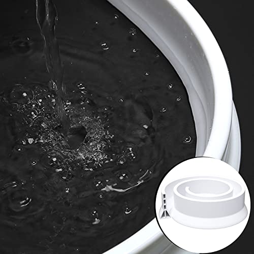 3" High Shower Threshold Water Dam 98 IN Collapsible Shower Water Splash Guard for Curbless Shower Threshold Barrier Water Stopper for Wet and Dry Separation Bathroom and Kitchen (White) - color: White, style: 98 inch