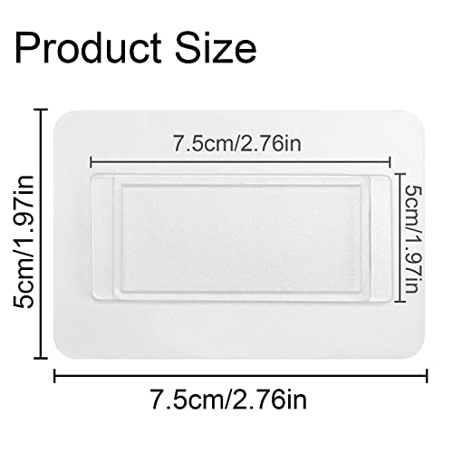 Boperzi Replacement Adhesive Strip for Toothbrush Holder Wall Mounted Toothpaste Dispenser (2 PCS) - color: Transparent