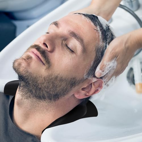 Silicon Shampoo Bowl Neck Rest, Salon Neck Rest Cushion with Suction Cup | Non-Slip Portable Hair Salon Shampoo Sink Gel Neck Pad for Salon Basin, Soft Hair Washing Salon Sink Neck Support for Home