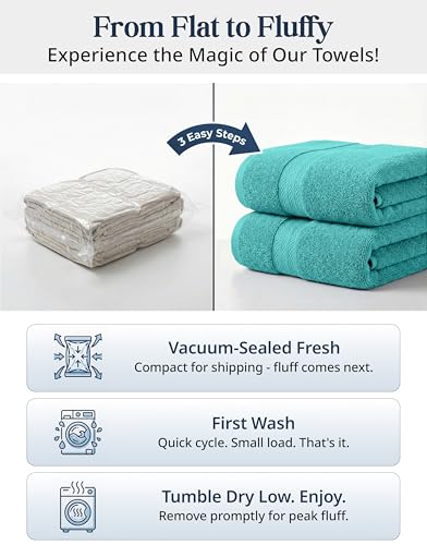 LANE LINEN 100% Cotton Bath Towel Set - 16 Pieces - Softer, Durable & Highly Absorbent - 4 Bath, 8 Wash cloths, 4 Hand Towels for Bathroom - Family Set, Premium Quality & OEKO-TEX Certified - Teal - color: 09: Teal