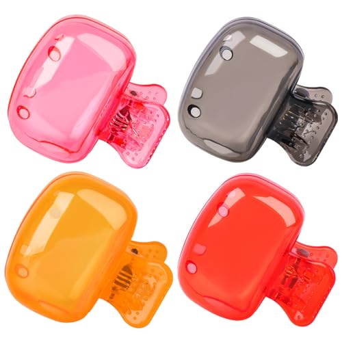 4 Pack Toothbrush Covers Toothbrush Holders Toothbrush Protector Cap Brush Pod Case Protective Portable Plastic Clip for Household Travel, Bathroom, School, Camping, Business (Grey, Red, Orange, Pink) - color: Grey, Red, Orange, Pink