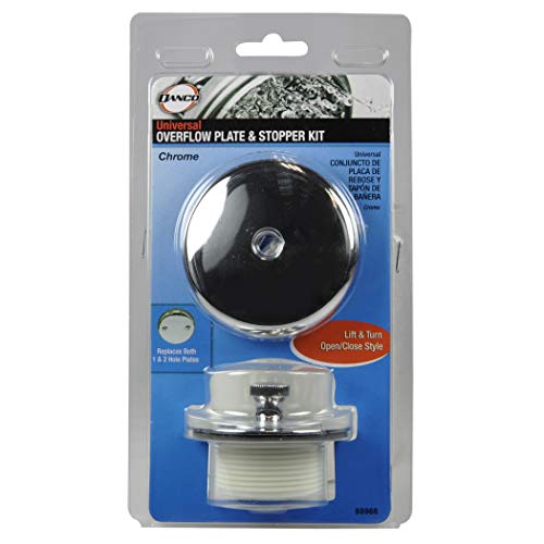 Danco Universal Lift and Turn Bath Drain Trim Kit with Overflow Plate, Chrome, (88966) - color: Chrome, size: 1 Pack
