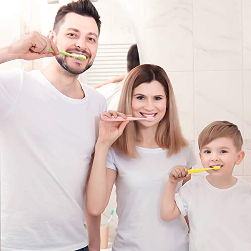 SUREE Extra Soft Toothbrush for Sensitive Teeth, Upgraded 10000 Ultra Soft Bristles for Adults & Elders, Manual Travel Toothbrush with Individual Portable Case (4 Pack) - style: 4 Packs with Travel Cases