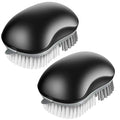 MR.SIGA Fruit and Vegetable Cleaning Brush with Non Slip Comfortable Grip, Pack of 2, Black - color: Black