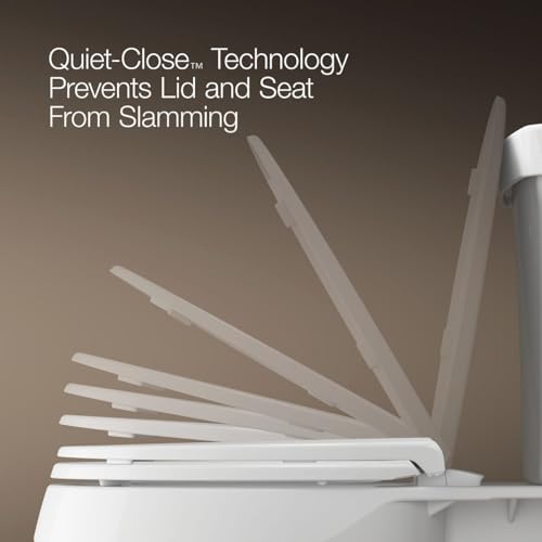 KOHLER 4639-RL-NY Cachet ReadyLatch Round Toilet Seat Soft Close, Dune (Pack of 2) - color: Dune, size: Round (Pack of 2)