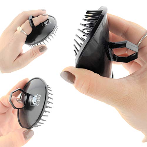 G.B.S Shower Shampoo Massage Brush No.100, Black - color: 1blk