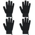 Exfoliating Bath Gloves 2 Pairs - Heavy Texture Body Scrub Gloves for Shower, Spa, Massage and Body Scrubs, Dead Skin Remover, Washing Gloves with Hanging Loop(Black2) - color: Black2
