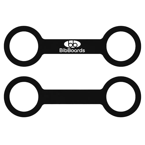 BibBoards Hydro Loop Silicone Water Bottle Band – Hands-Free Carry Strap for Running, Gym & Training | Flexible Water Bottle Holder & Grip Band Fits Most Bottles for Travel & Outdoor Activities - color: Black