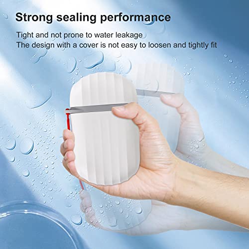 Soap Holder, 2-Pack Travel Soap Container with Lid, Portable Leak-Proof Soap Box for Bathroom Camping Travel Gym