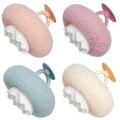 Super Soft Sunflower Suction Cup Bath Sponge loofah, 2026 Upgraded 2-in-1 Sunflower Ball Exfoliating Bath Sponge Cleaning Brush, Mesh Shower Body Sponge Accessories for Women, Men Shower (4 Color) - color: Blue+pink+purple+white
